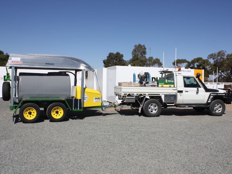 Custom mobile fuel solutions that keep pumping equipment dust-free at AB Contract Farming, NSW